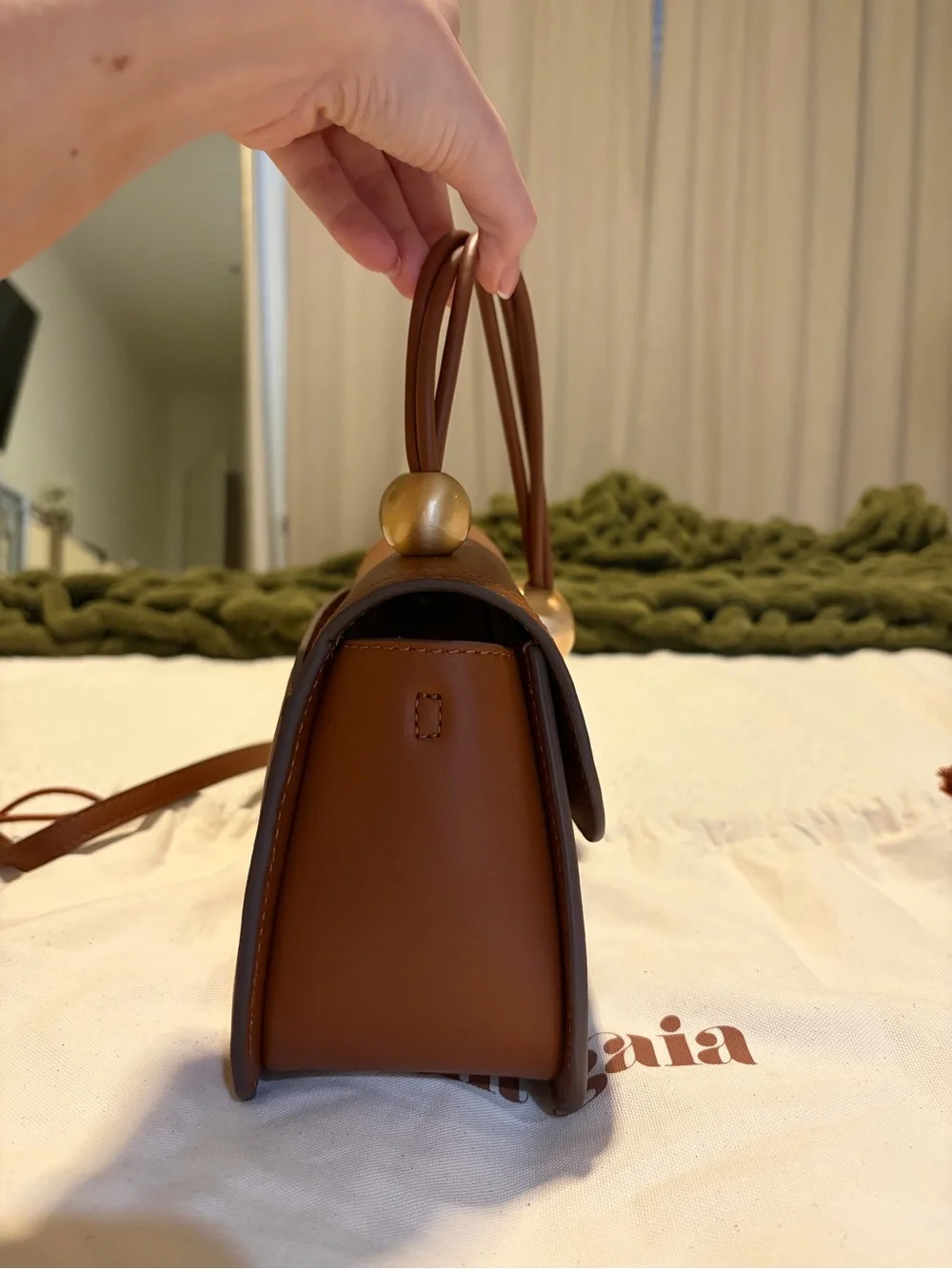 Cult Gaia Kazia Leather Top Handle Bag - Picture 4 of 8